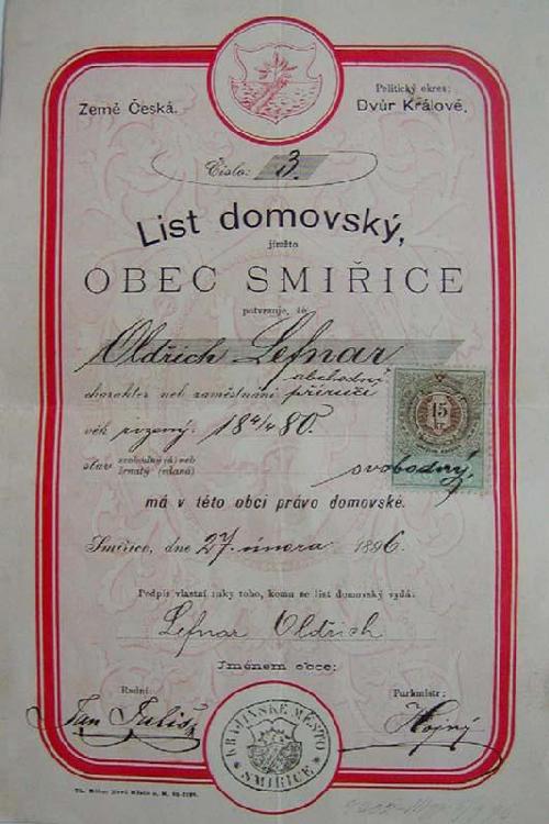List domovský