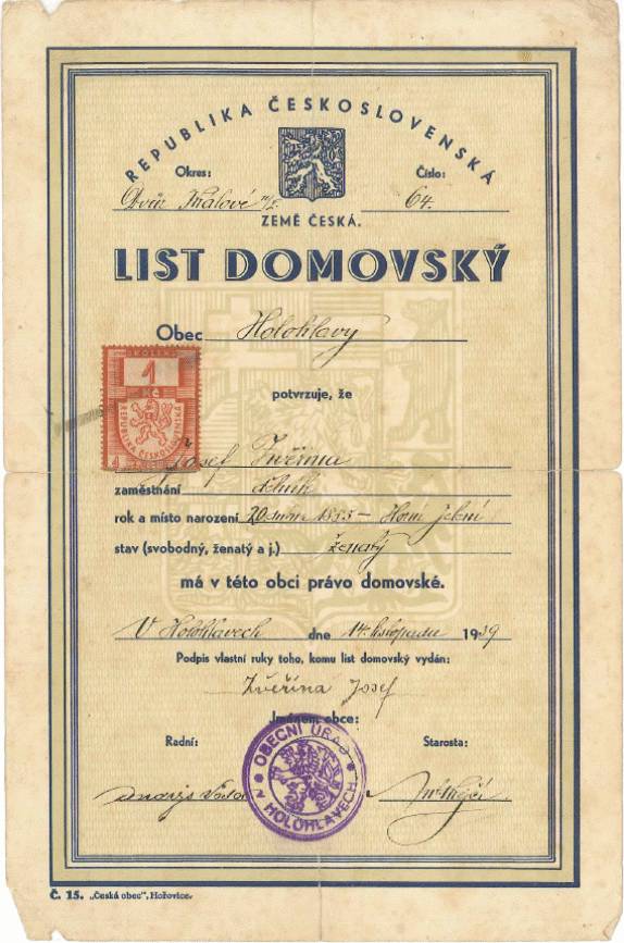 List domovský