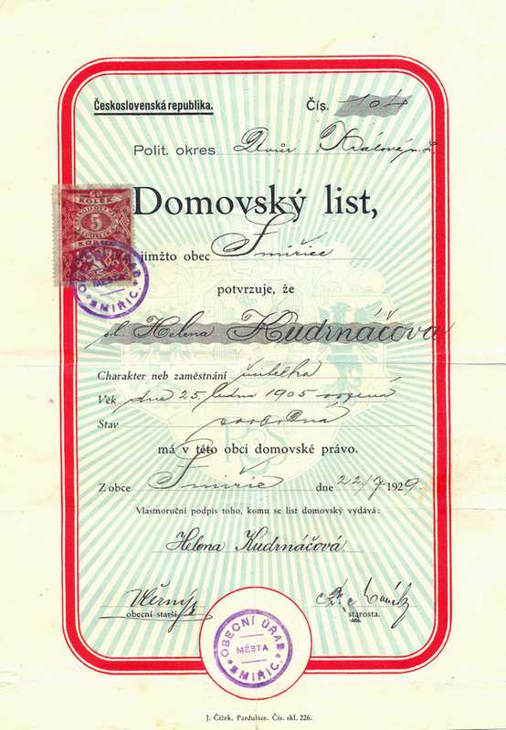 List domovský