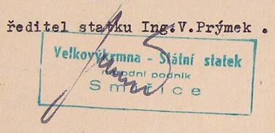 raztko a podpis Vclav Prmek