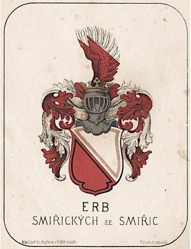 erb Smiickch ze Smiic, chromolitografie 1880