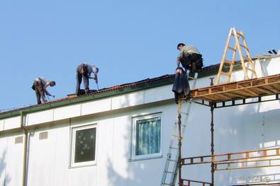 oprava střechy na důchoďáku