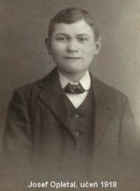 Josef Opletal 1918