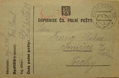 Smiřice - dopisy