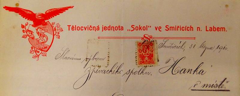 Sokol  - hlavicka dopisu