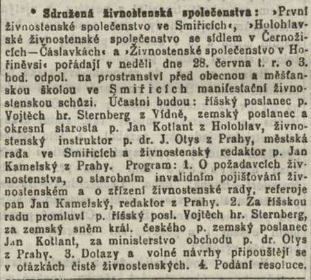 Národní listy 19.6.1908