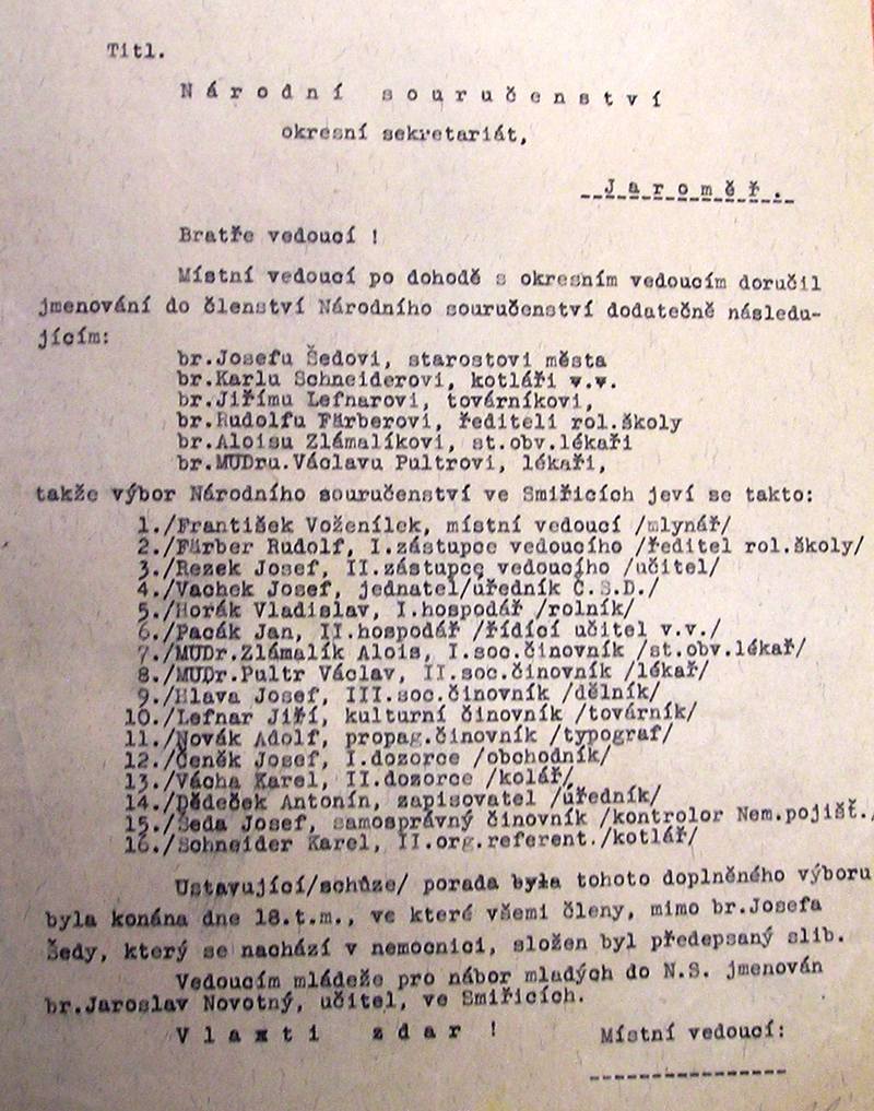 členství 19.5.1939