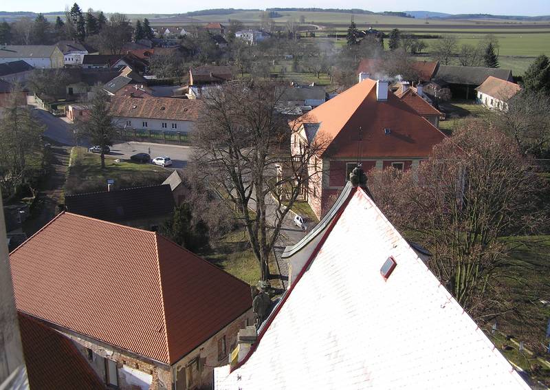 pohled z věže